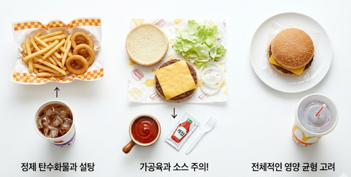 당뇨 환자를 위한 햄버거 가이드
